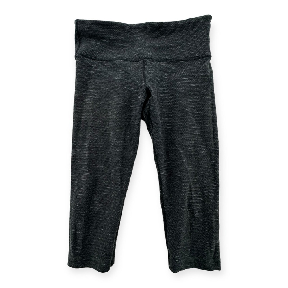 Lululemon Leggings Womens Size 4 Capri Cropped Gray Workout Yoga Active Pant